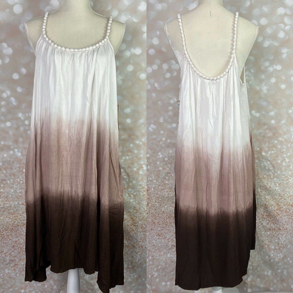 Raya Sun Sleeveless Sundress Beach Cover Up Medium